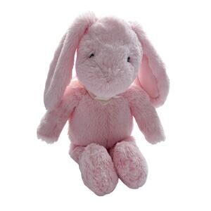 Pottery Barn Kids Baby Pink Bow Stuffed Bunny Rabbit Baby Toy
